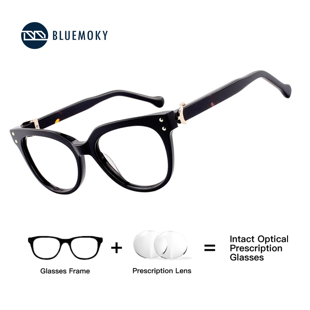 

BLUEMOKY Popular Acetate Butterfly Prescription Glasses for Women Anti Blue Light Photochromic Optical Eyeglasses