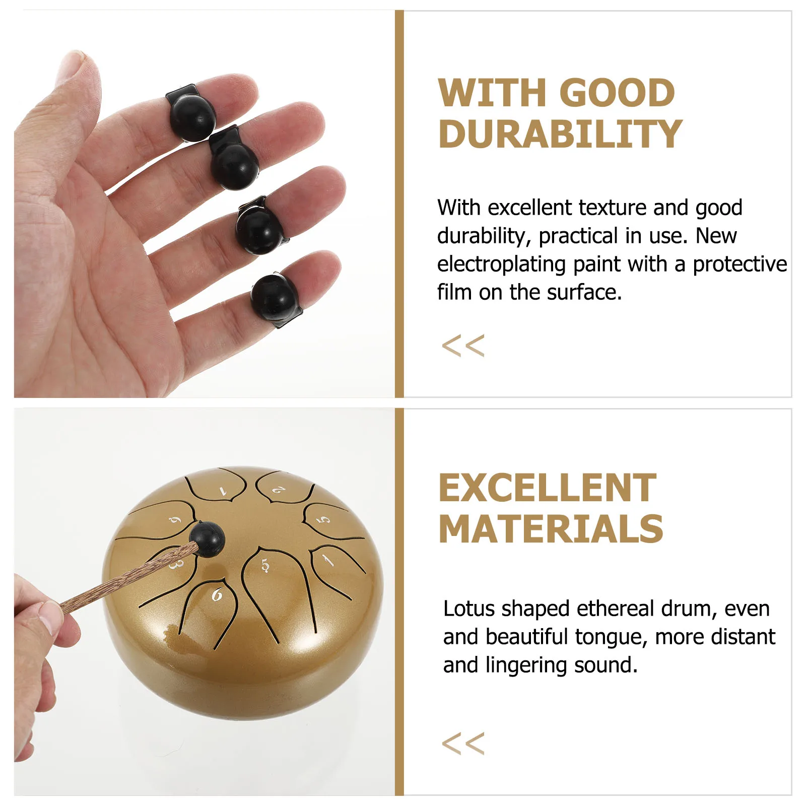 

1 set Ethereal 6-Inch 8-Tone Steel Tongue Drum Hollow Alloy Percussion Instrument For Music Education Yoga Meditation Spiritual