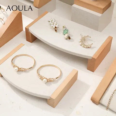 8 best sales लकड़ी का प्रदर्शन स्टैंड - №4