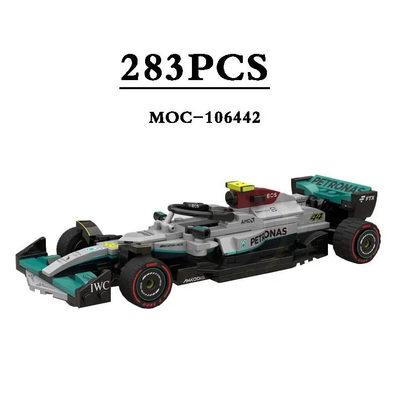 

MOC-106442 Building Block F1 Small Racing Stitching Model 283PCS Children's Educational Education Birthday Christmas Toy Gift