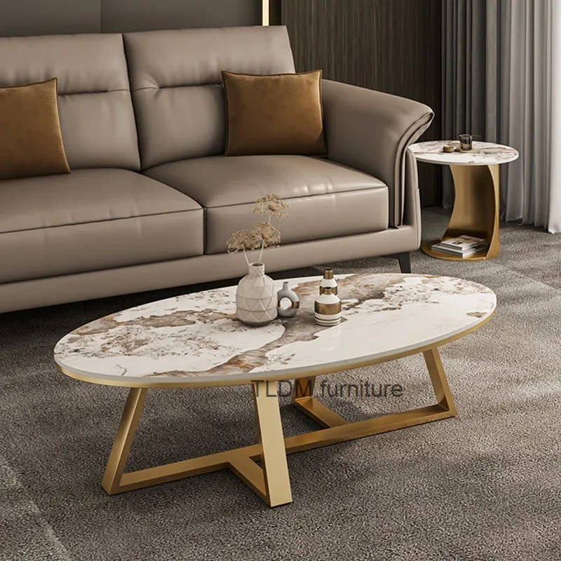 

Круглые металлические журнальные столики в нордическом стиле для гостиной