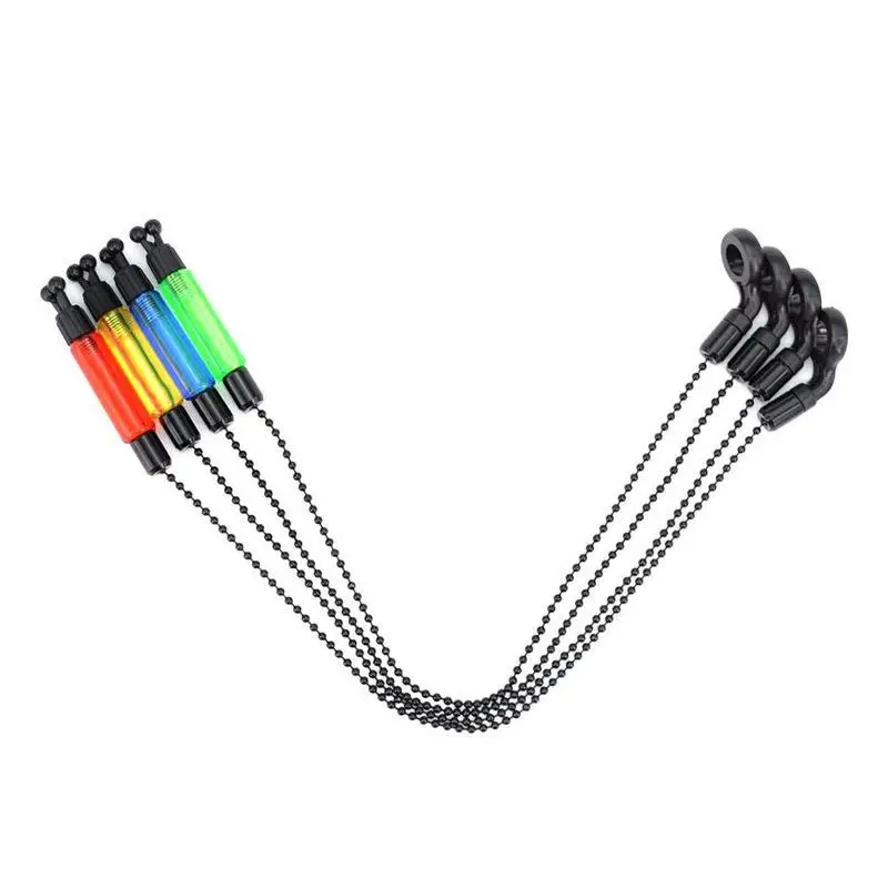 Fishing Alarm Swinger Steel Chain Steel Aluminum Set Swinger Carp Fishing Indicator 4 Color Bite Alarm Fishing Tools 2022 New