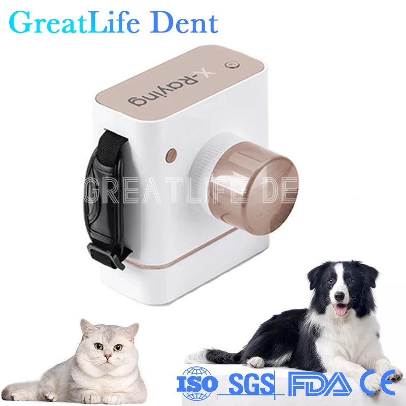 GreatLife Dent Portable Veterinary Vet Pets Animal Dog Cat Portable X Ray Camera Dental X Ray Camera Sensor Image