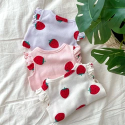 Summer Pet Dog Vest Shirt Cute Cotton Dogs Clothes Spring Thin Pets Pullover Puppy Small Dog T-shirt French Bulldog Chihuahua