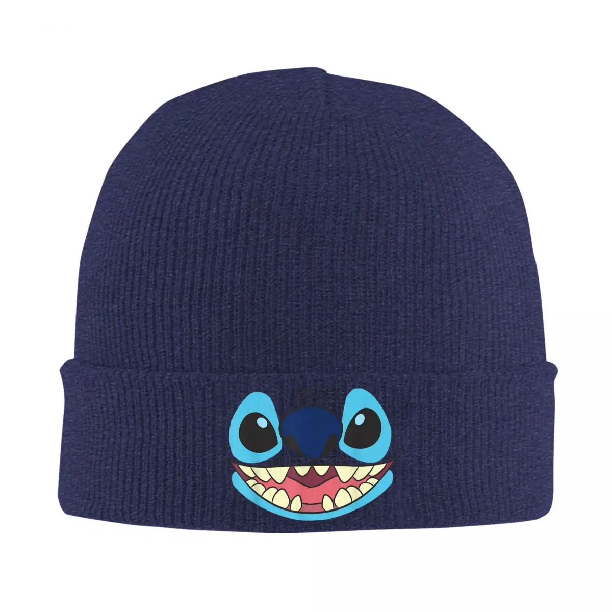 Disney Lilo & Stitch Film Skullies Beanies Caps Big Face Thin Hat Autumn Spring Bonnet Hats Men Women's Street Ski Cap