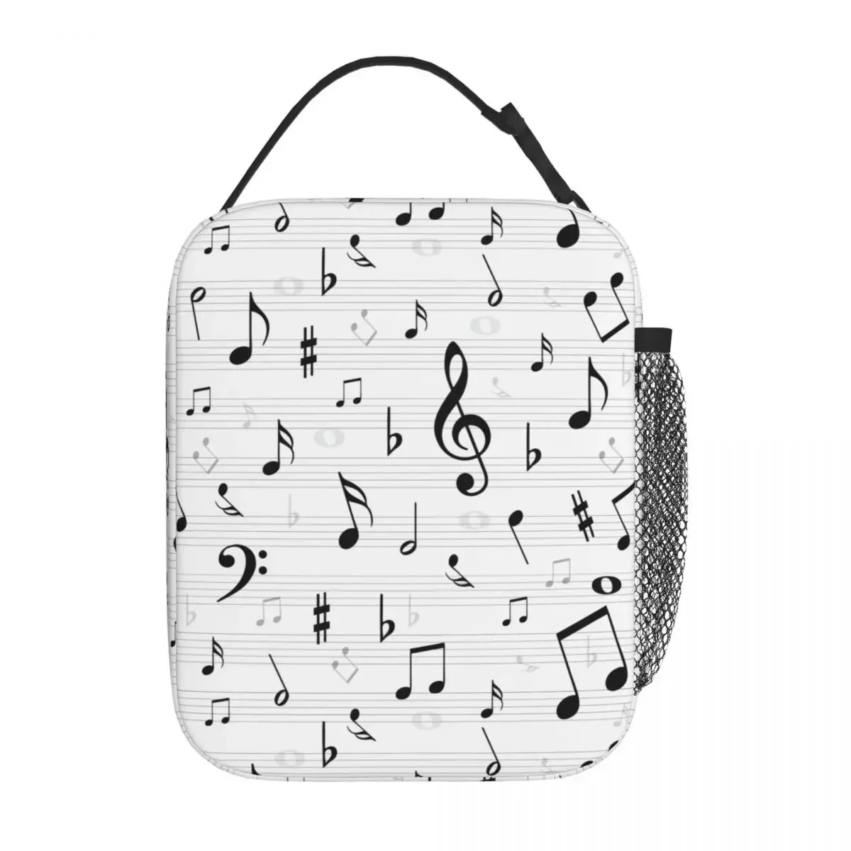 

Musical Music Notes Insulated Lunch Bags Gifts for Musician Storage Food Box Leakproof Thermal Cooler Bento Box School