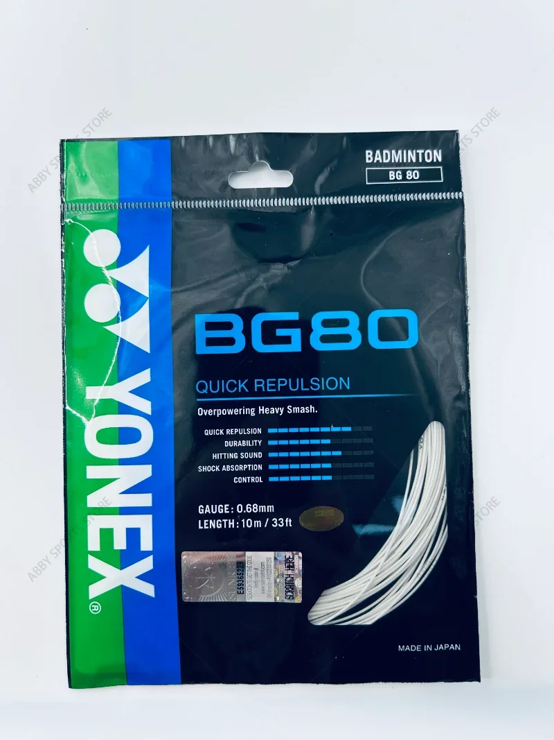 YONEX New Badminton Racket String YY BG80 High Quality String High Elastic and Durable Network String