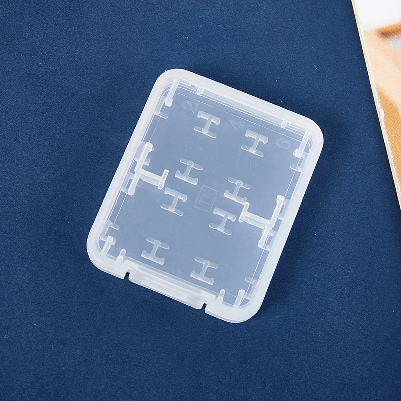 1Piece Transparent Protector Holder Micro Box For SD SDHC TF MS Memory Card Storage Case Plastic Boxes