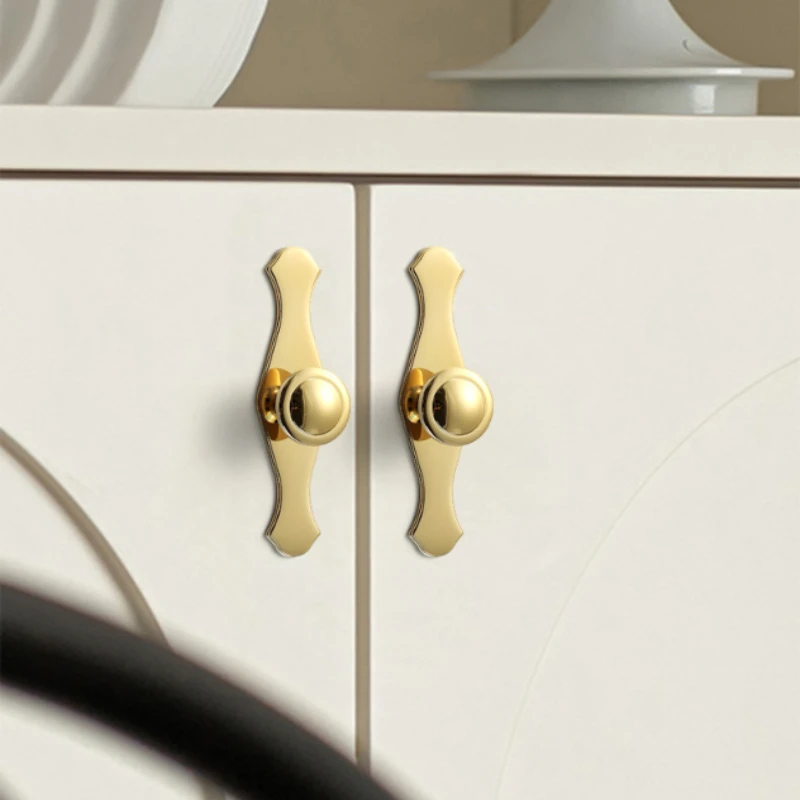 Solid Brass Handles for Furniture Simple Handles for Cabinets and Drawers Kitchen Cabinet Drawers Handles Shoe Cabinets Pulls