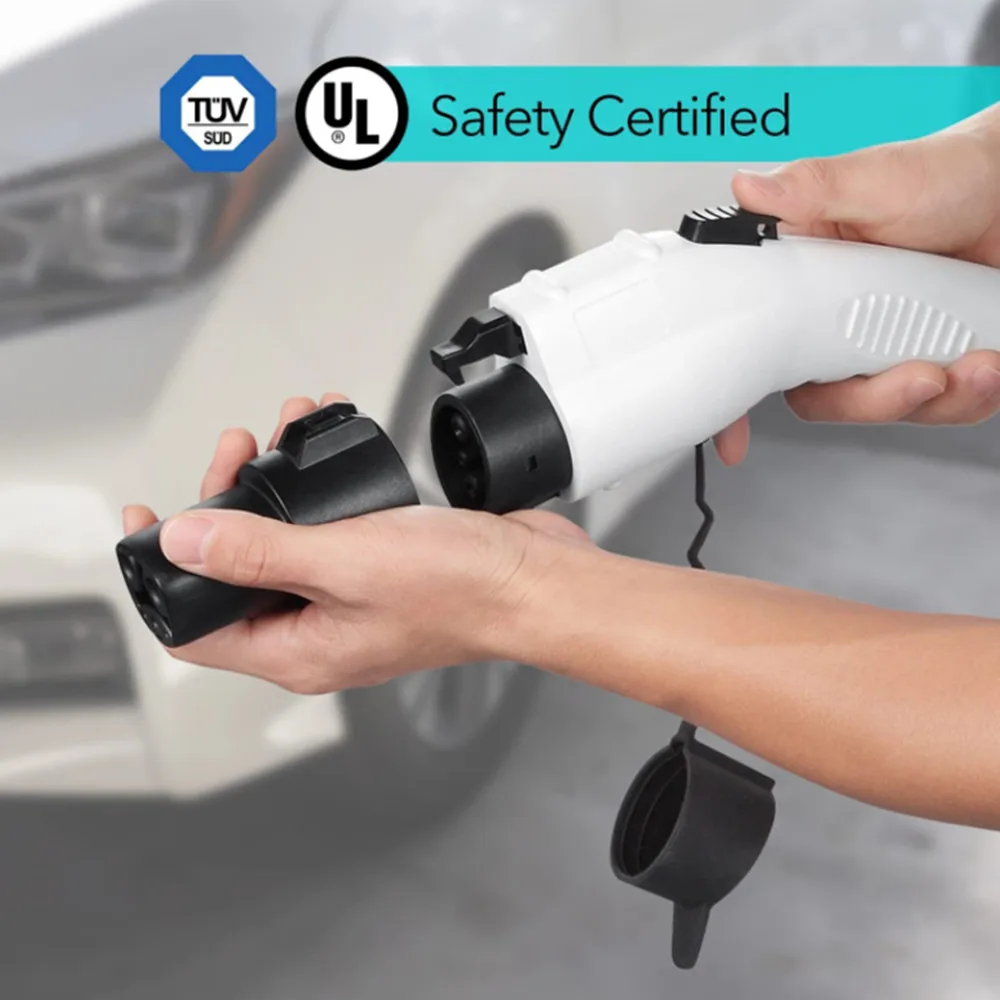 Electric Vehicle Charging Adapter Type1 J1772 to Teslas Model X Y 3 S for EV Charger Connector EVSE Conversion Gun Socket