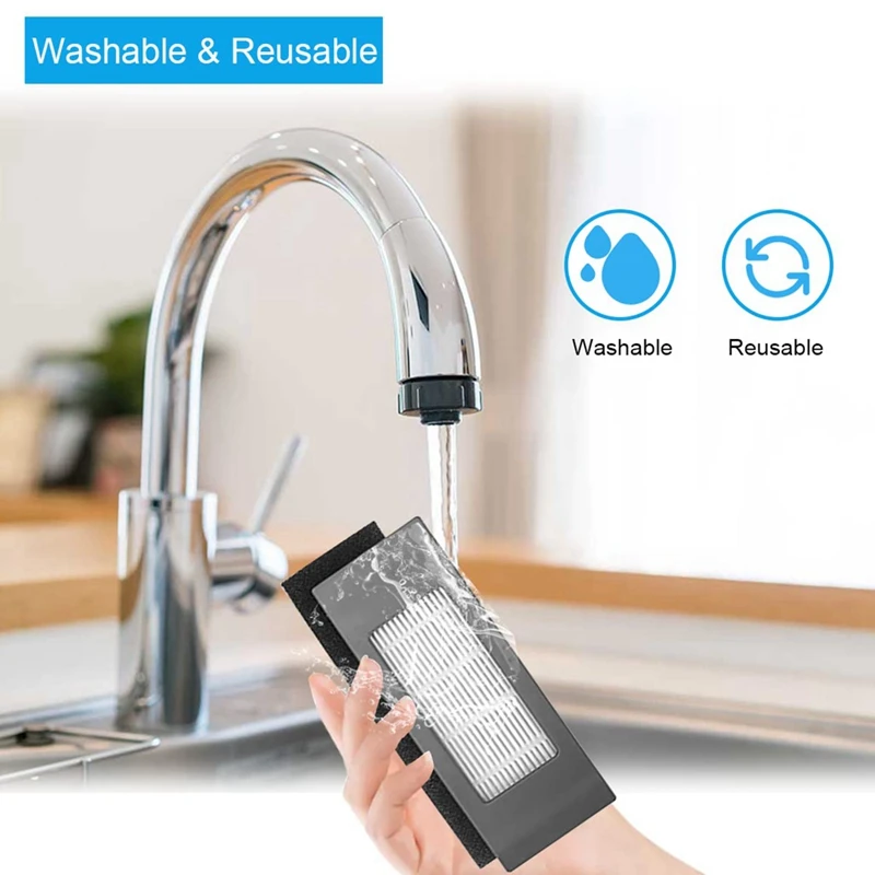 ตัวกรอง HEPA แปรงปัดด้านข้างสำหรับเปลี่ยน Ecovacs deebot ozmo 920 950 T5อะไหล่เครื่องดูดฝุ่น