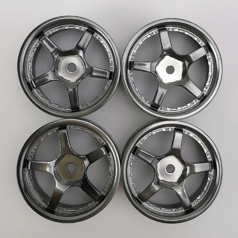 4pcs 3mm Offset RC Car 1/10 Scale Plastic Wheels Rims Drift On Road Touring Racing Model Hobby