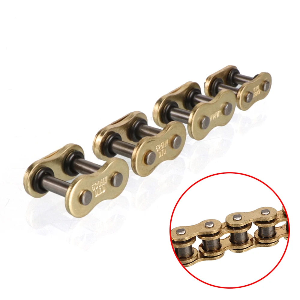 

Motorcycle 428 520 525 530 Chain Buckle Ring Link Heavy Chain Connecting Connector Master Joint Link With O-Ring Chain Lock