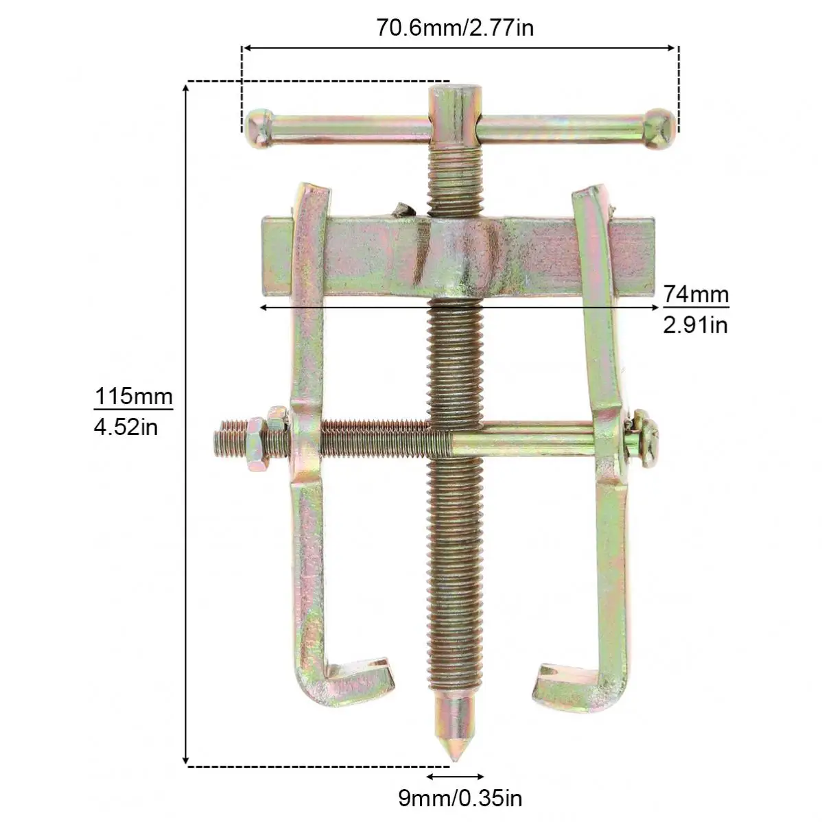 3 Inch Two-claw Puller Separate Lifting Device Multi-purpose Pull Strengthen Bearing Rama for Auto Mechanic Hand Tools