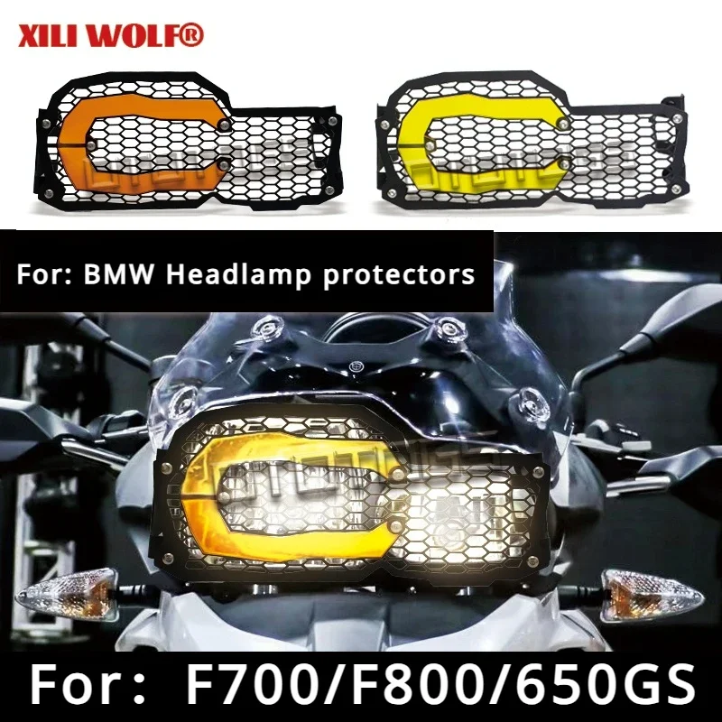 

For BMW F800GS F700GS F650GS Twin Cyl. Motorcycle Headlight Protector Grille Guard Cover Hand Light Grille F 800 GS Adventure