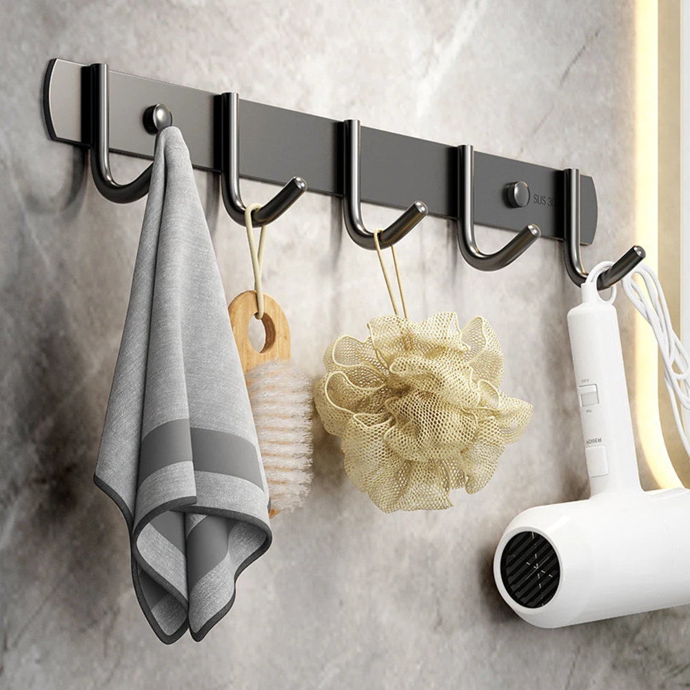 Multifunctional Punch-Free Metal Wall Hook Waterproof Multi-purpose Wall Hook Kitchen Accessories