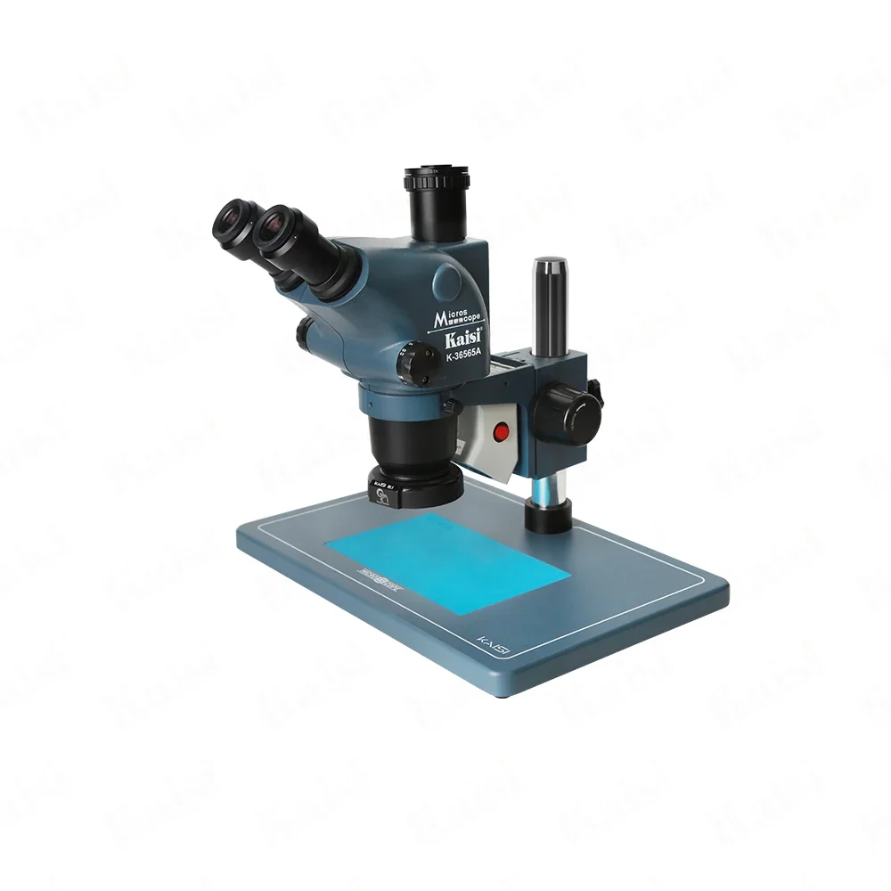 Kaisi 36565plus trinocular estéreo zoom microscópio trinocular dissecção microscópio de reparo móvel