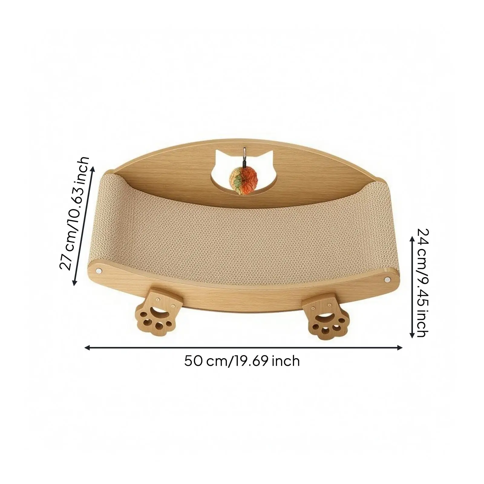 Cat House Scratcher Lounge with Sisal Surface for Small Cats Furniture and Comfortable Napping