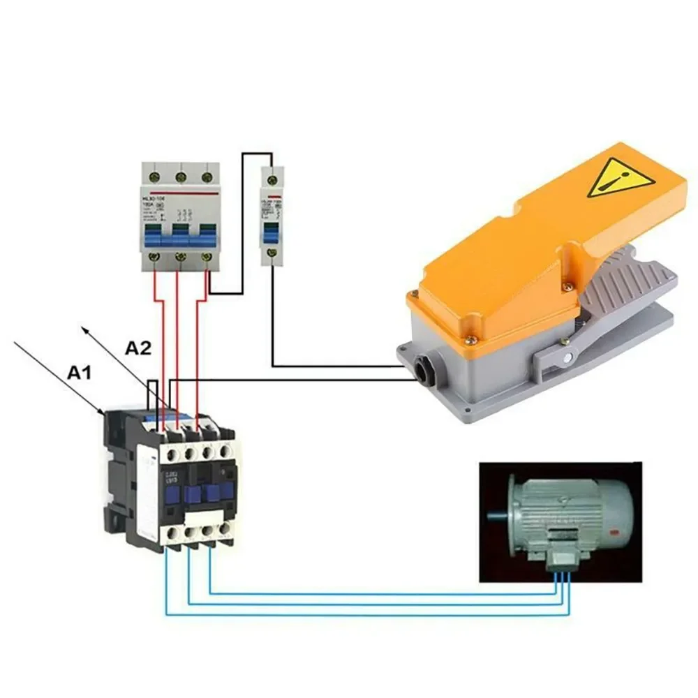 

Industrial Grade Foot Pedal Switch, Cast Aluminum 15A SPDT with Guard, Reliable Performance, Good Electrical Conductivity