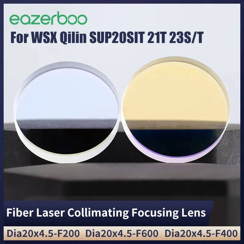 

Коллимационная фокусирующая линза для оптоволоконного лазера D20x4,5 F150 F200 F400 F150 D16x5 F60 для сварочной головки QILIN CQWY WSX SUP20S/T 21T 23S/T