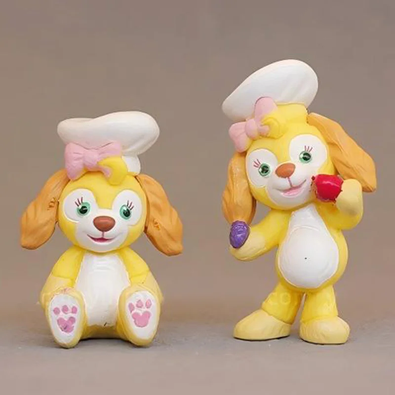 

Disney CookieAnn PVC Figure Set 2Pcs Non Articulated Static Collectible Model Cute Dog Chef Figurine for Desktop Display Gift fo
