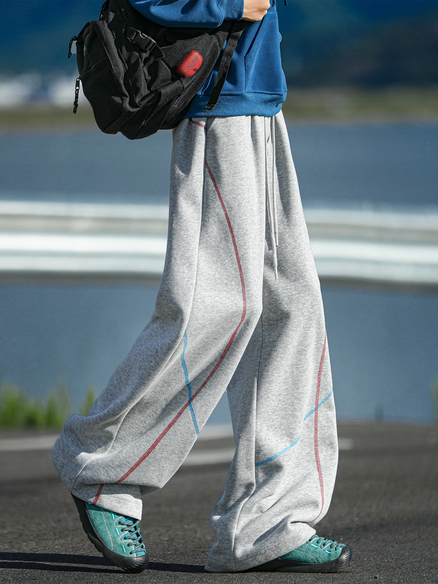 

Мужские повседневные брюки в стиле ретро, свободные, широкие, прямые, осенние, модные, брендовые, для отдыха