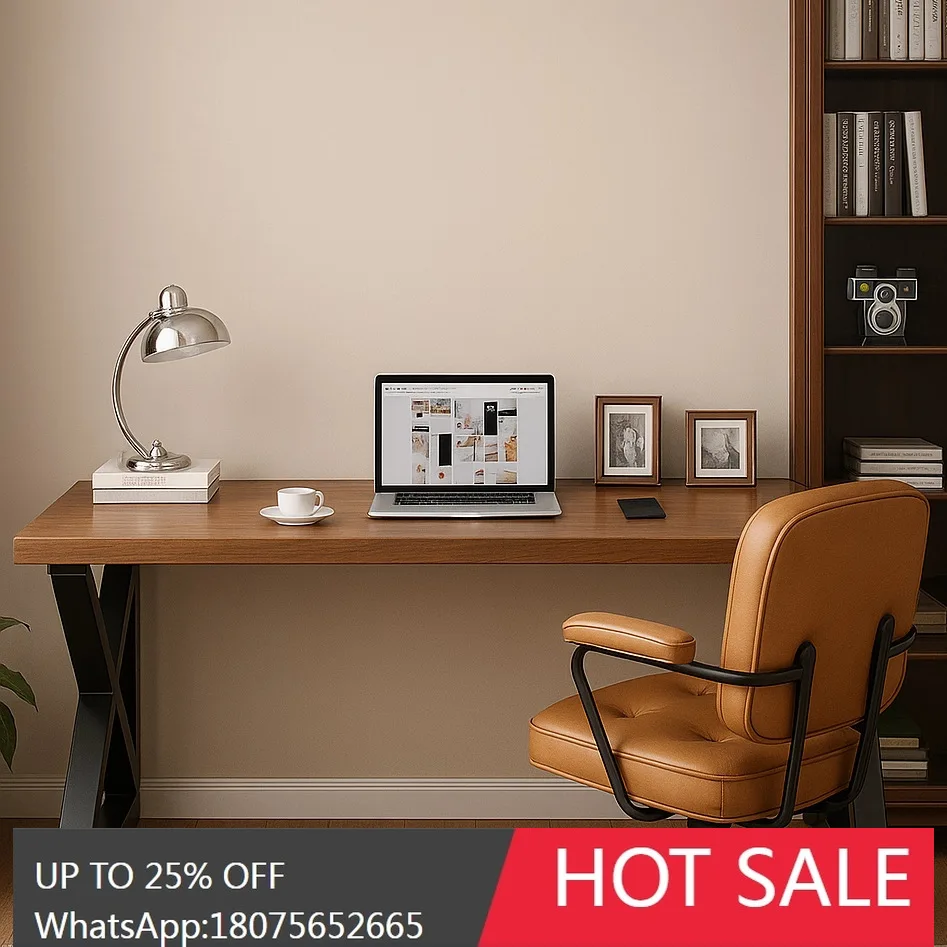 

SGF Solid Wood Home Simple Modern Bedroom Study Desk Desktop Workbench