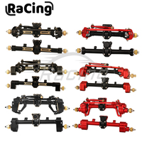 Aluminum Alloy or Brass SCX24 Portal Straight Front Rear Axle for 1/24 RC Crawler Car C10 90081 AXI00001/2/4/5/6 Upgrade Parts