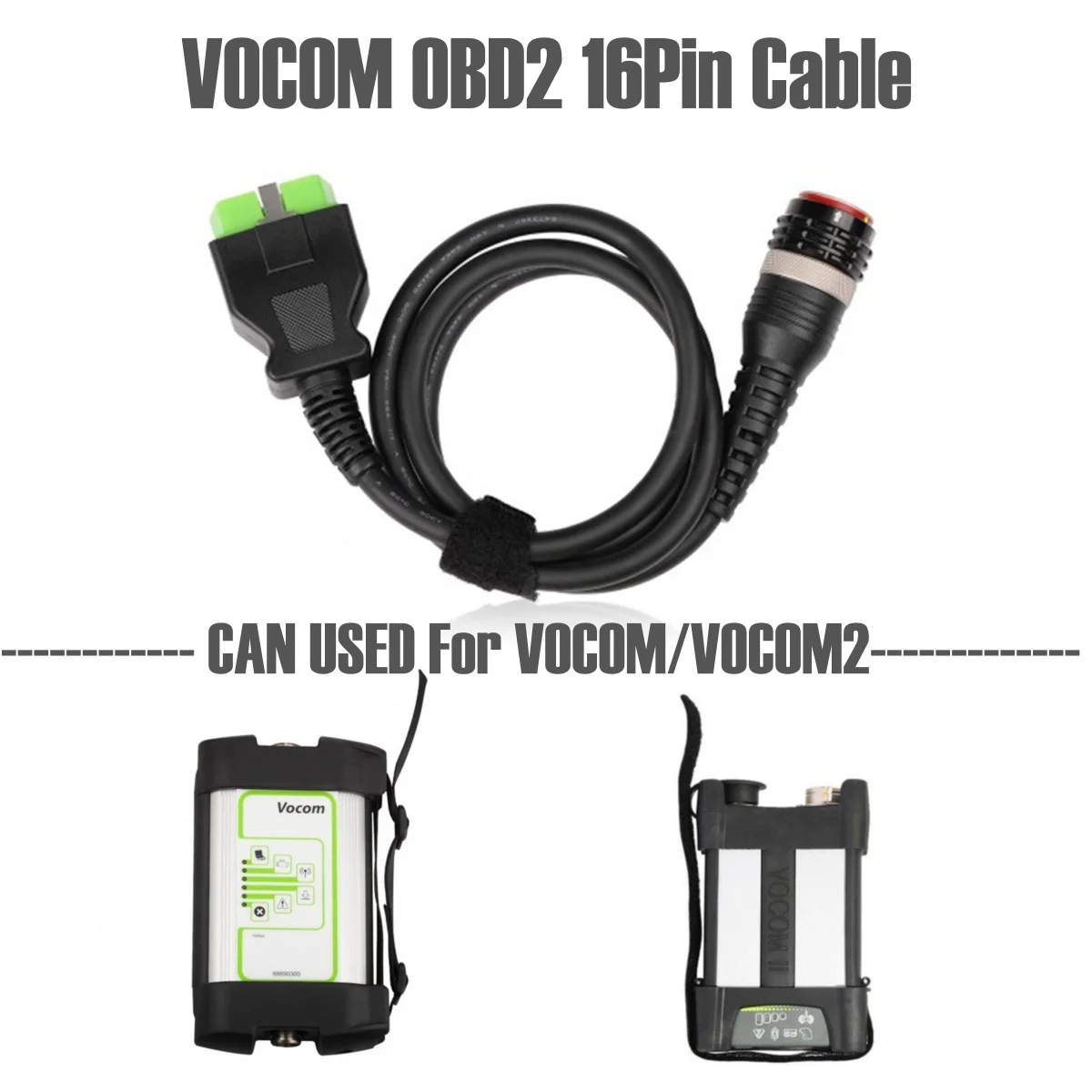 

VOCOM OBD2 16Pin Main Test Connector Adapter for VOCOM VOCOM2 Truck Diagnostic Tool