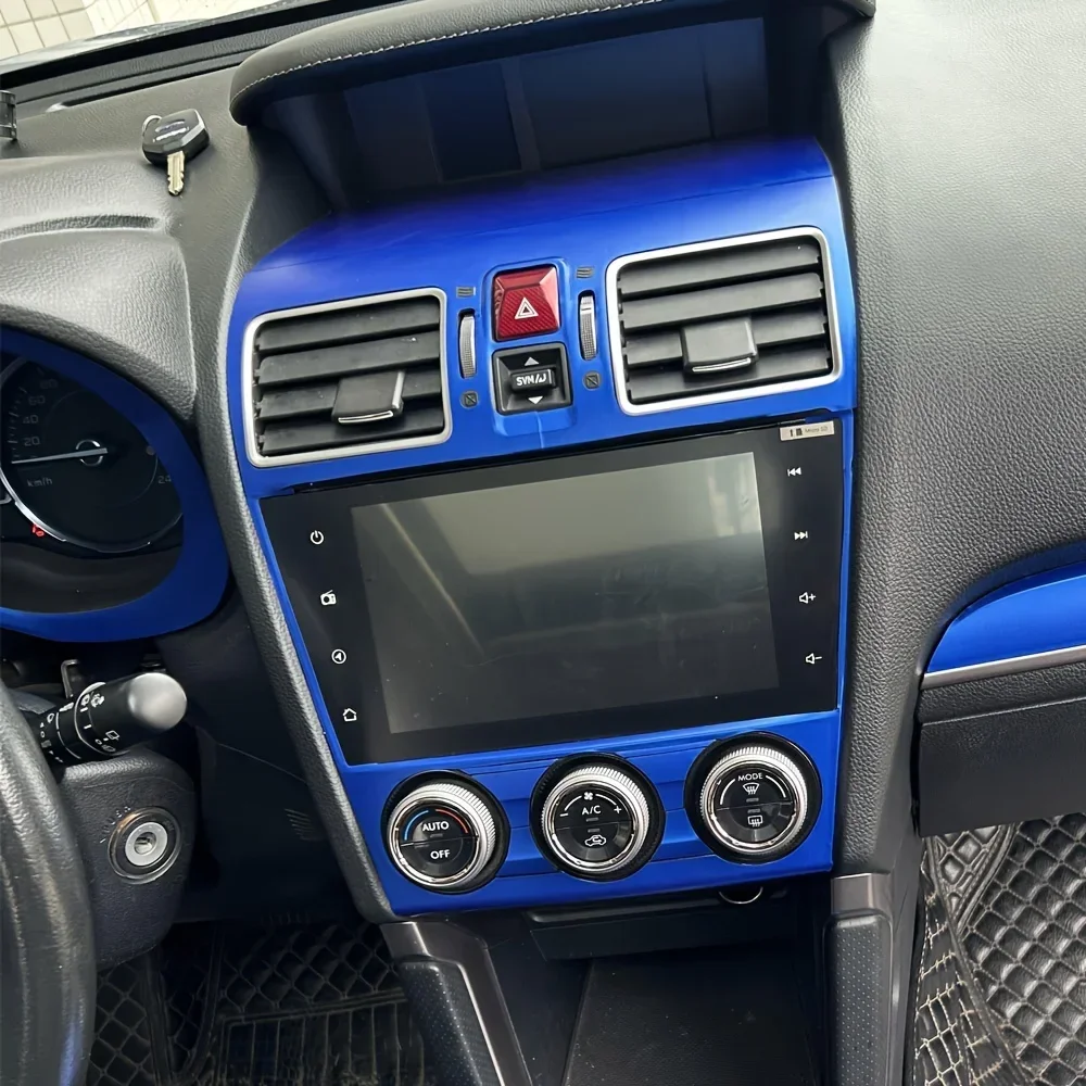 For Subaru XV 2012-2017 film forming chart Interior Central Control Panel Carbon Fiber Sticker Decals Car styling Accessorie