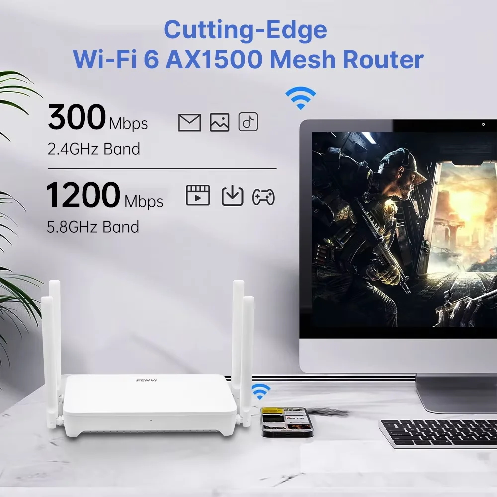 FENVI AX1500 WiFi 6 Mesh Wirel - Wifi 6 Range Extender Ax1500 บทวิจารณ์และราคา