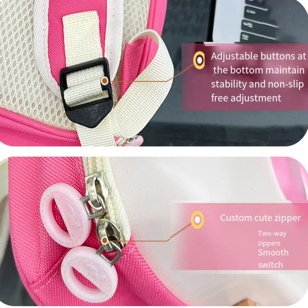 Mochila bonita para niños, bolso para bebé preescolar con cáscara de huevo de dibujos animados, bolso escolar ligero con forma de helado para guardería