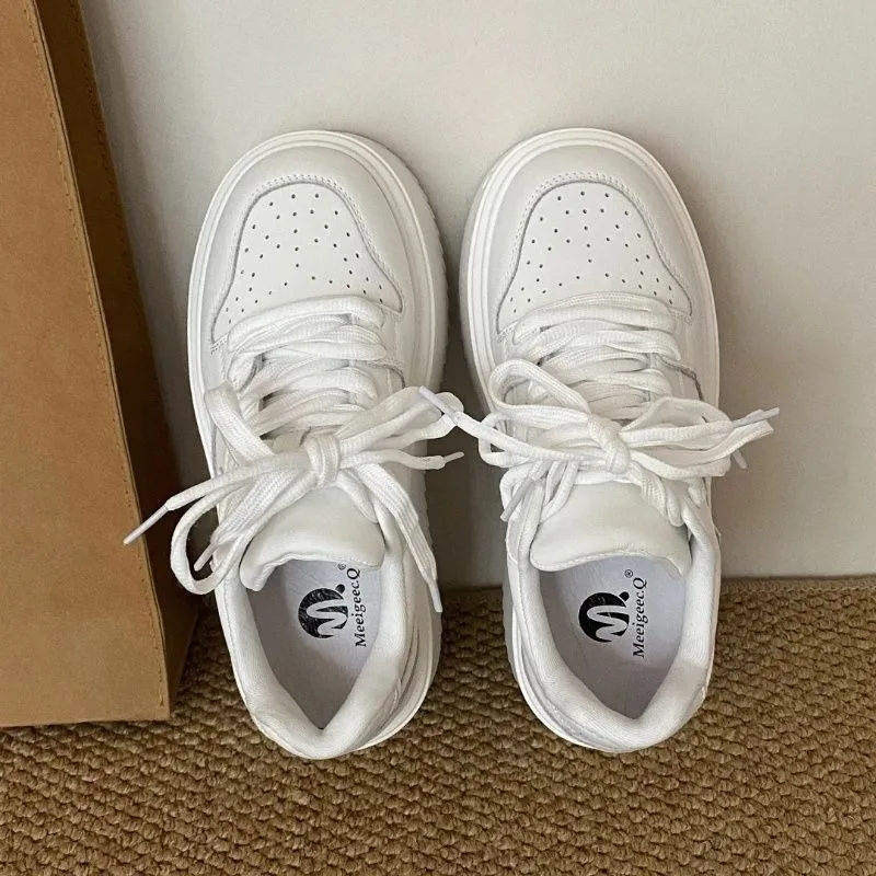 Women's Sneakers Spring Autumn Fashionable Casual Thick Soled Shoes Comfortable Height-increasing Platform Soles for Women image 4