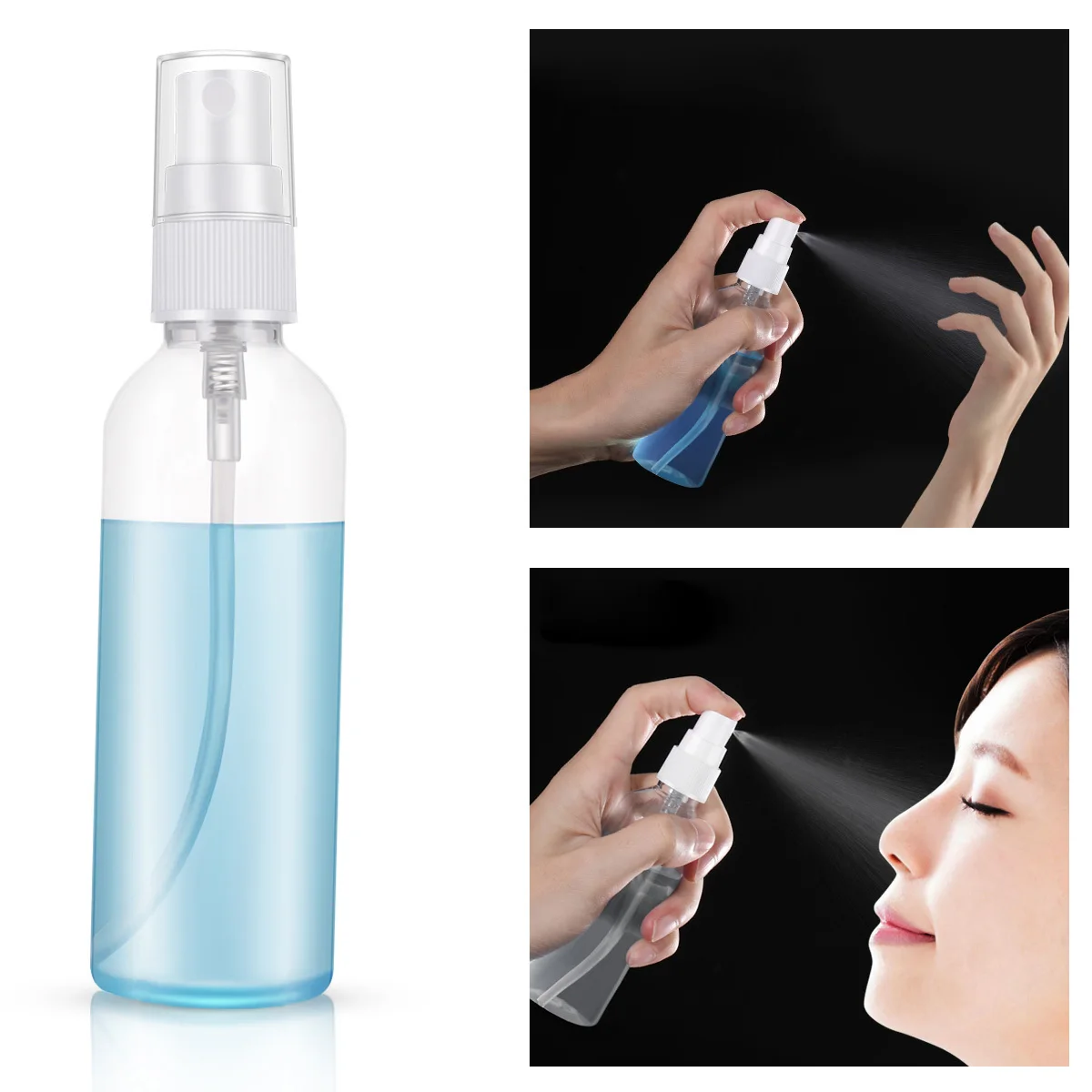

4Pcs Spray Bottles Refillable Leakproof Small Portable Travel Empty Spray Bottle for Skincare Essential Oils Makeup Water
