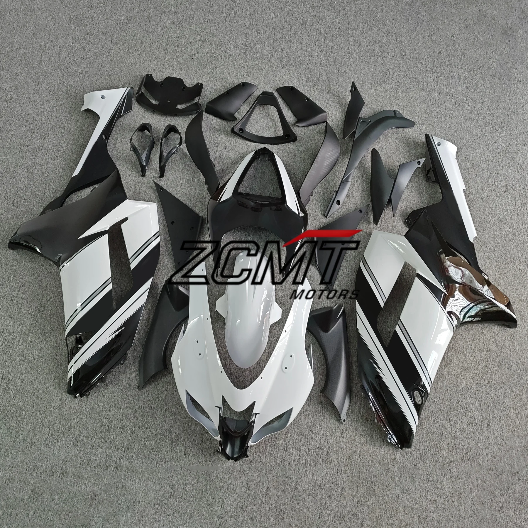 New ABS For ZX6R 600 2007 2008 for zx-6r zx 6r 636 07 08 Fairing kit Bodywork cowl Bright Black