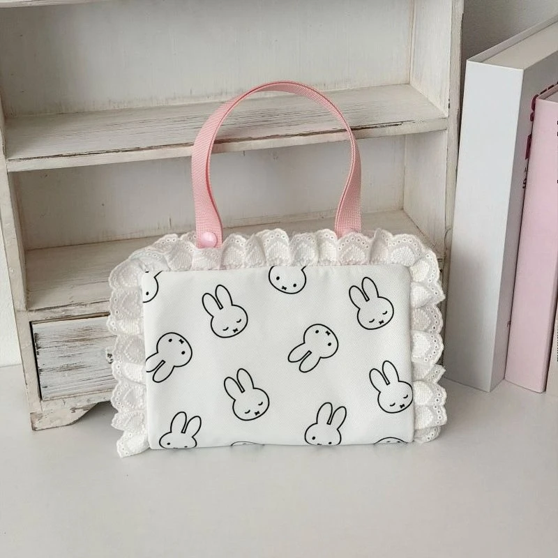 Miffy Kawaii Anime Cartoon Rabbit Hair Clip Bag Portable Sweet Twill Water Repellent Storage Pet Storage Hair Tie Hair Clip Bag