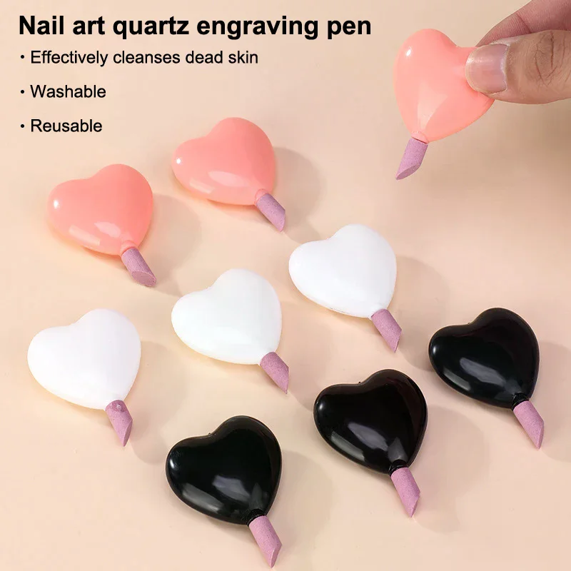 

Quartz Stone Nail File Pusher Nails Sanding Sticks Nail Art Pen Cuticle Remover Pushing Dead Skin Trimmer Buffer Manicure Tools