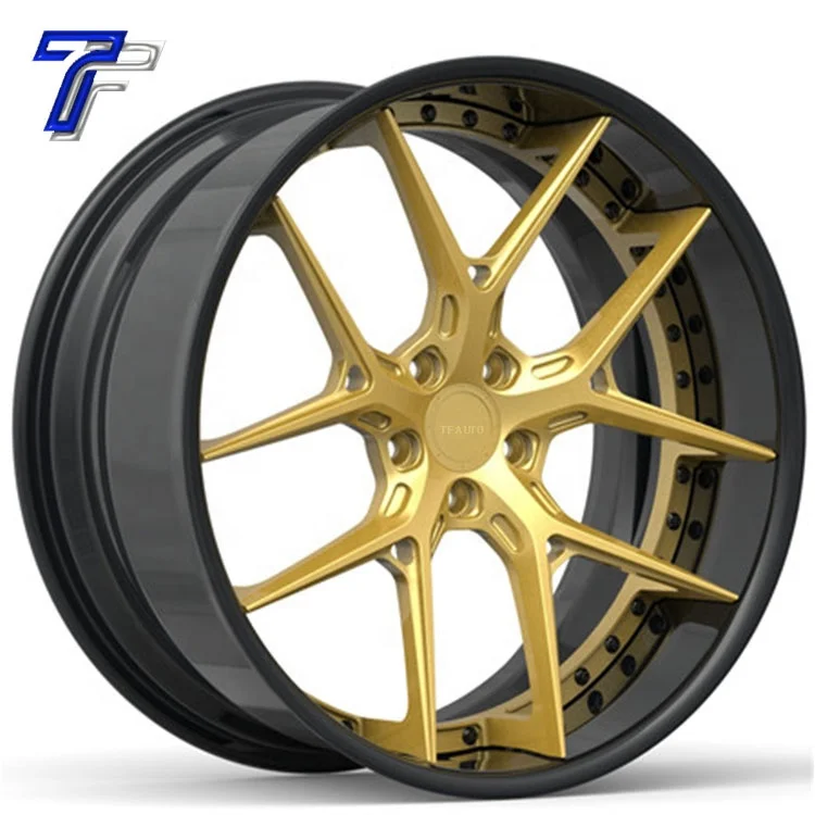 Customized Alloy Wheels T6061 18 19 20 21 22 Inch 2 Pieces Forged Car Rims for Chevrolet Mitsubishi