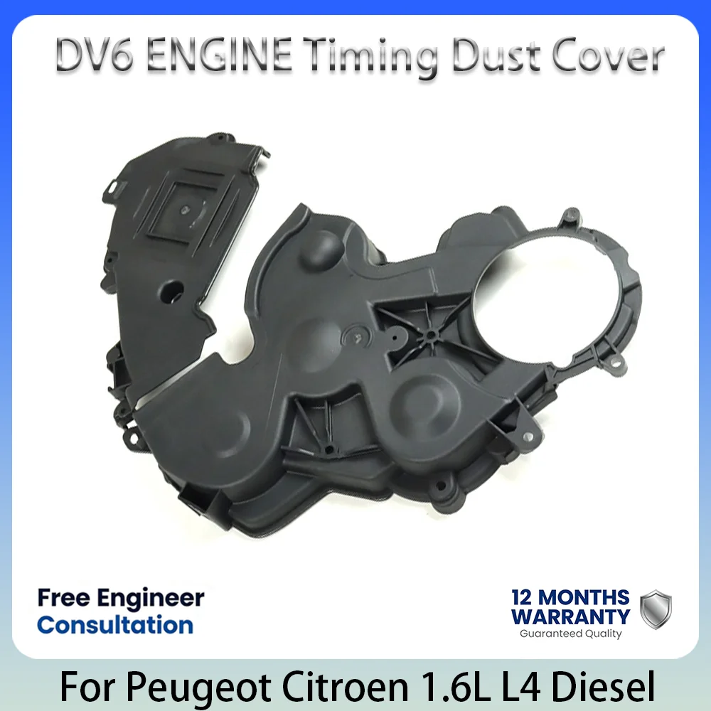 Tapa de Distribución Nueva para Motor DV6 OE 9802000480 para Peugeot Citroën 1.6L 1.6 L T L4 Diésel 2001-2018 206 307 Partner C2 C3 C4 Berlingo