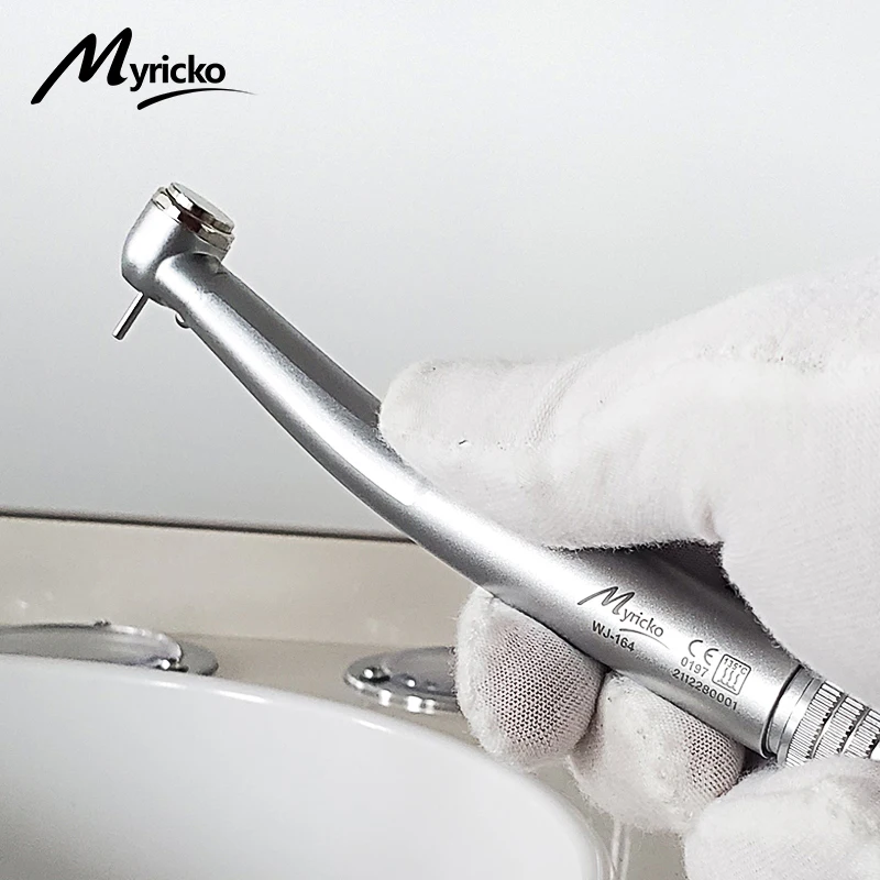 

Myricko Dental LED Handpiece Air Turbine 2/4 Hole Standard Head E-Generator Stainless Bearing Dentist Drills Triple Water Spray