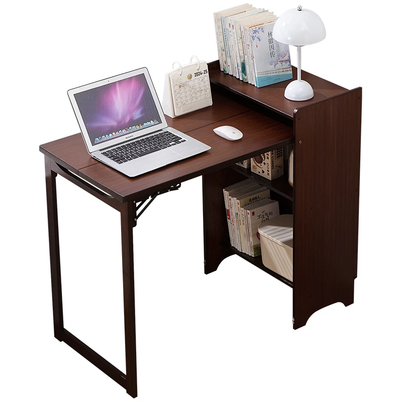 

Folding computer desk office student household rectangular desktop solid wood writing desk