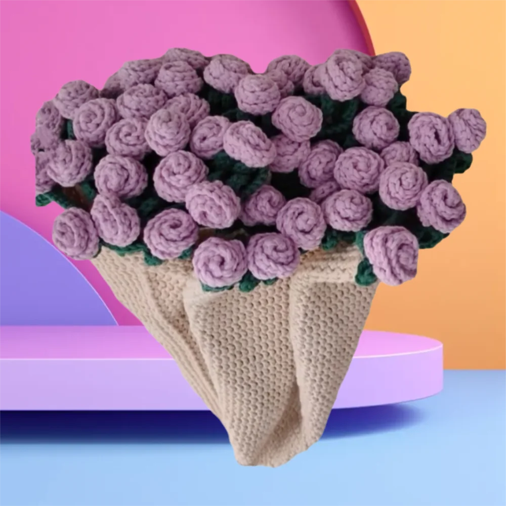 

New Flower Bouquet Blanket Rose Bouquet Blankets Finished Product Crocheted Flower Blanket Baby Quilt Swaddle Cover Gifts