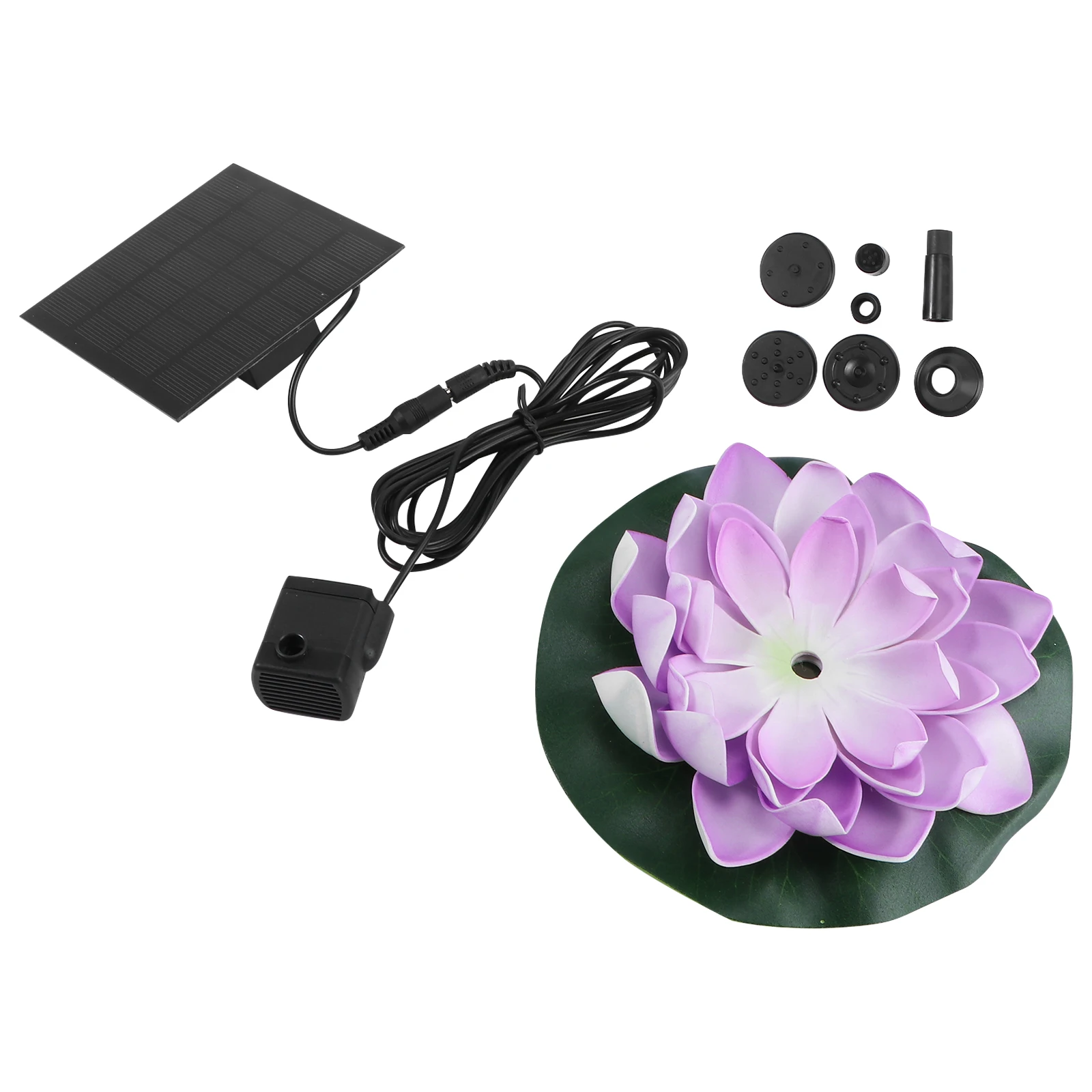 

Solar Fountain Plastic Purple Pool Decoration Oxygen Generator for Fish Eco-friendly Lightweight Pond