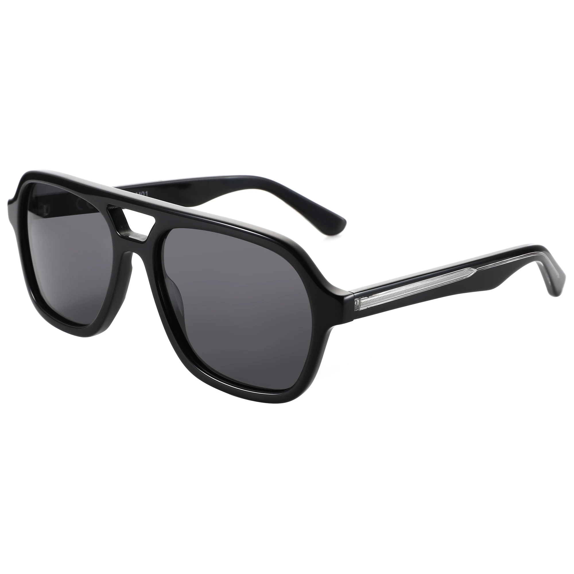 ZENOTTIC 2025 Trend Aviator Polarisierte Sonnenbrille, handgefertigt, Acetat, UV400-Schutz, Piloten-Sonnenbrille für Damen und Herren – Detail 10