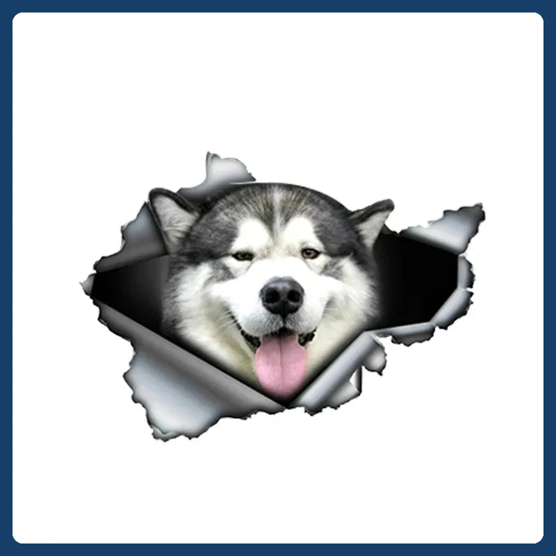 

PersonalityDecal Malamute Dog Car Sticker on Motorcycle Laptop Decorative Accessories Waterproof and Sunscreen 15CM PVC KK