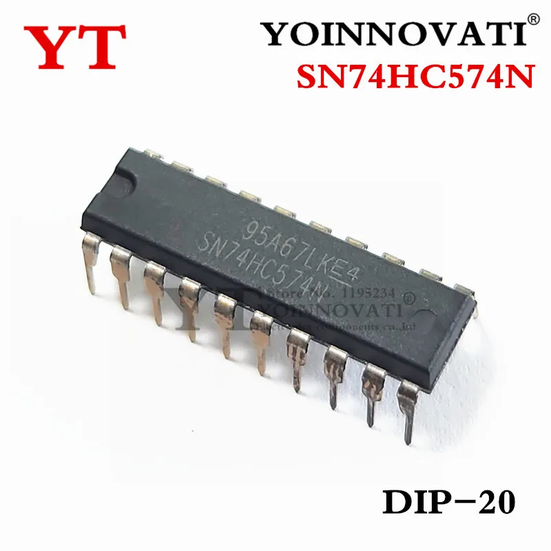 100 pcs SN74HC574N SN74HC574 74HC574 DIP-20 IC  New and original