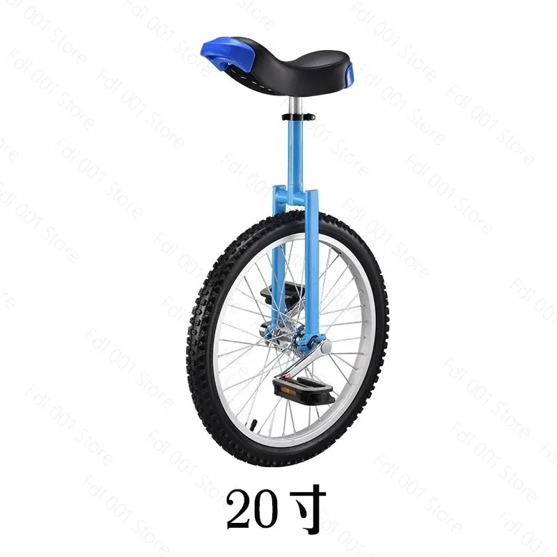 20 Inch Unicycle for Teens & Adults， All-Terrain Design for Freestyle， Commute & Skill Practice， Adjustable Seat