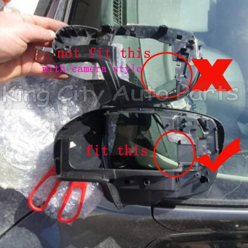CAPQX For Nissan X-trail Xtrail T32 2014-2021 Rearview Mirror Frame Lid Shell Cap Rear View Mirror Cover Turn Light Glass Lens