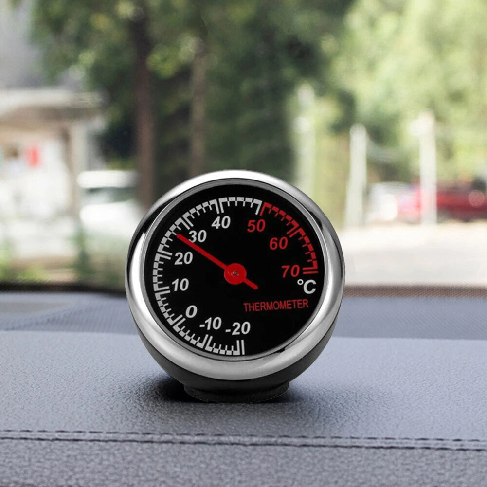 

Mini Car Interior Digital Clock Thermometer Guage Meters For Dashboard Ornament Durable Time Clock Car Accessories