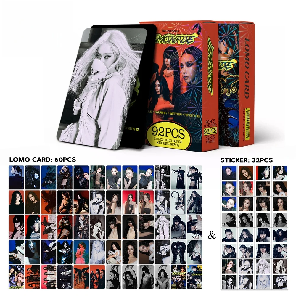 

55/92/set New Albums Lomo Card Stickers AESP LEMONADE Ins 3-inch double-sided LOMO card Fans Collection Postcards Gifts